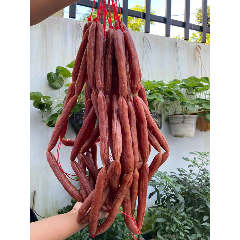 Lạp xưởng Tôm thịt   loại ngon , ít ngán , lạp khô gói 500gr