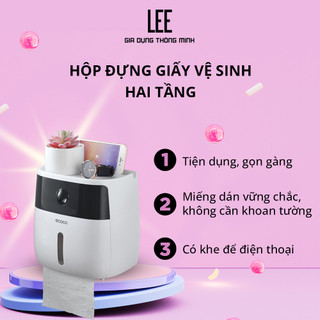 Hộp đựng giấy vệ sinh 2 tầng ecoco hàng cao cấp