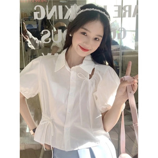 [NEW] Áo sơ mi cổ bẻ rút dây quốc dân
