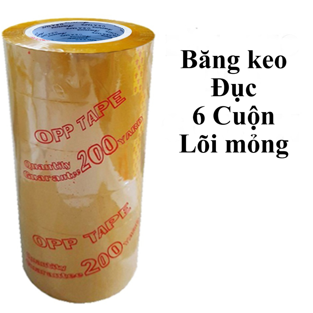 Băng Keo, Băng Dính Trong/Đục 4.8cm - 200Yard , Băng Keo 100Y, 200Y Dán Thùng,Đóng Gói