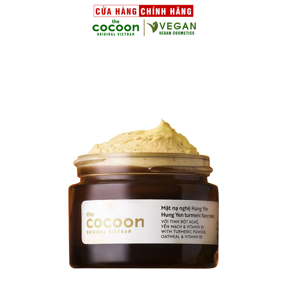 Mặt nạ nghệ Hưng Yên cocoon 30ml (Turmeric face mask) đều màu, giảm thâm thuần chay