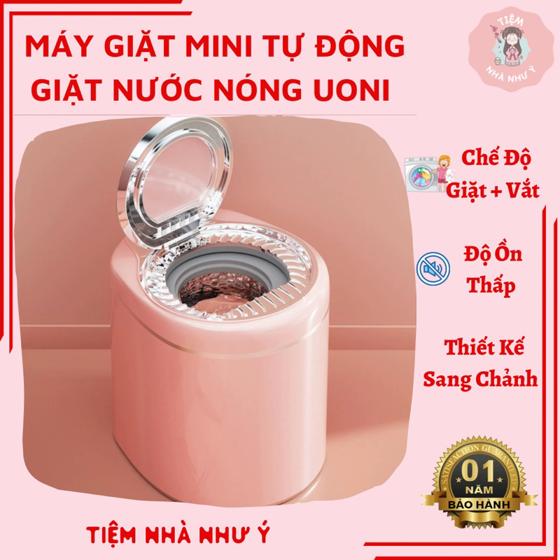 🔥MÁY GIẶT MINI TỰ ĐỘNG GIẶT ĐỒ LÓT NHIỆT ĐỘ CAO CHÍNH HÃNG UONI