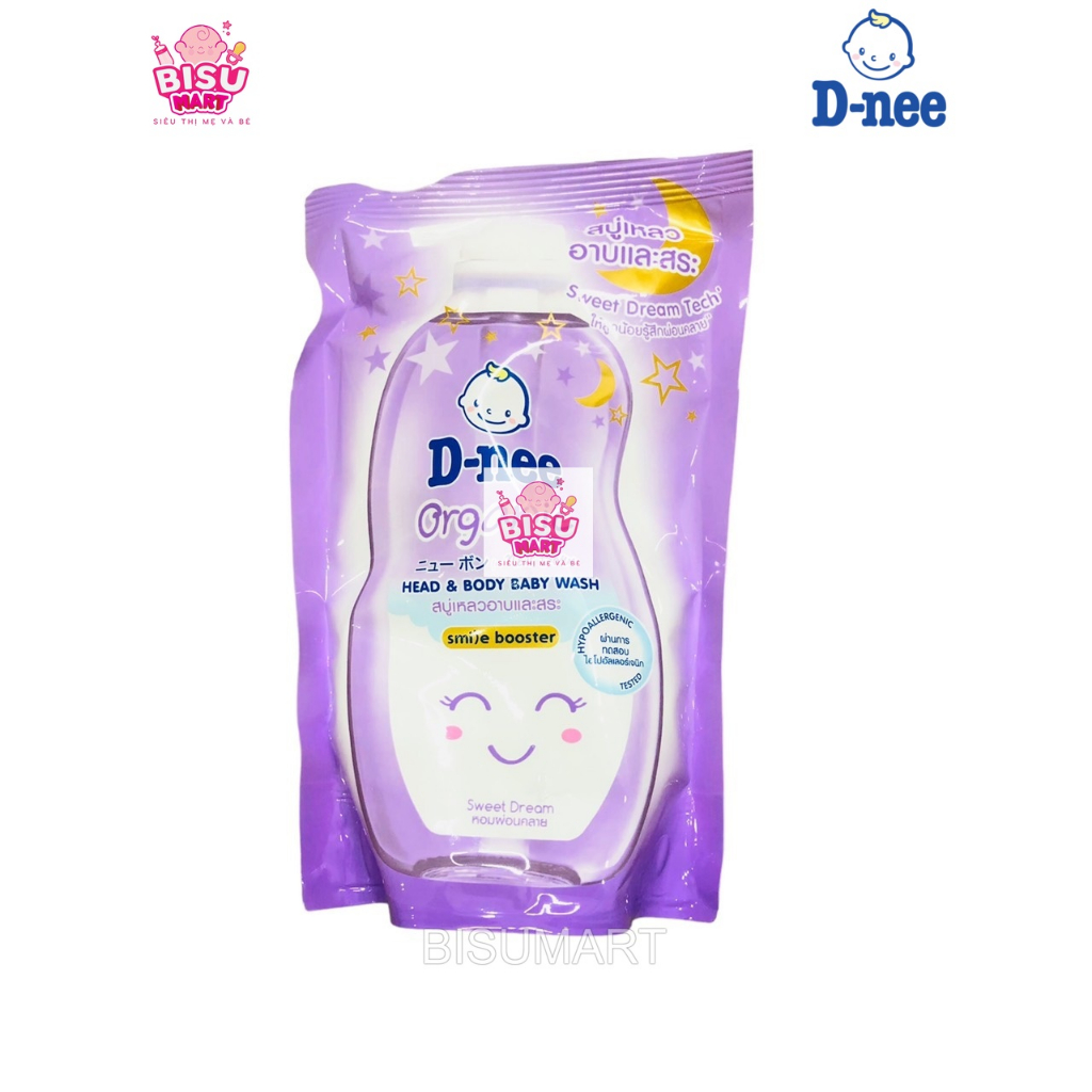 Túi sữa tắm gội Dnee Thái Lan cho bé 350ml