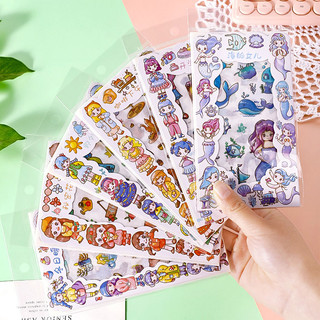 Sticker cô gái dễ thương 4 tấm dán