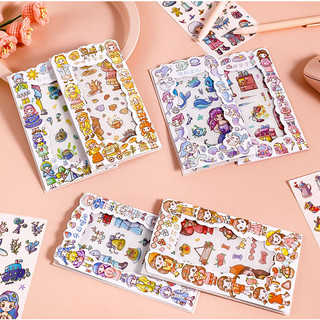Sticker Cô Gái Dễ Thương 4 Tấm Dán