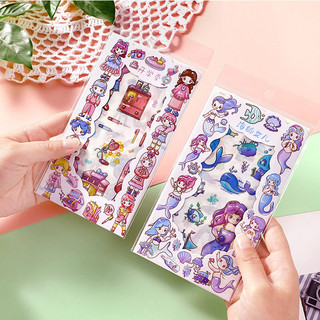 Sticker Cô Gái Dễ Thương 4 Tấm Dán