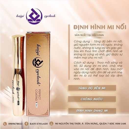Cây định hình dáng mi và phom mi nối, dùng thay cho masscara, chống nước - Kaiyi Eyelash