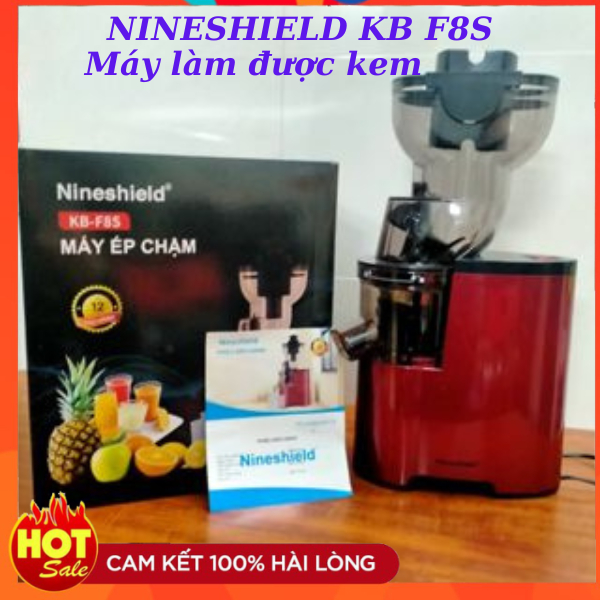 Máy ép chậm hoa quả Nineshield KB-F8S cao cấp, Máy ép trái cây tốc độ chậm Nineshield KBF8B/ KBF8S chính hãng loại đẹp