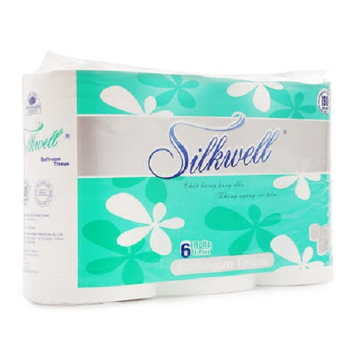 Giấy vệ sinh cao cấp Silkwell 6 cuộn 3 lớp chính hãng mềm mịn siêu dai