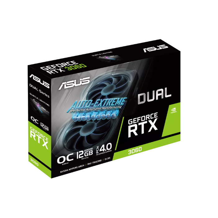 Card màn hình ASUS Dual GeForce RTX 3060 V2 phiên bản ép xung (OC) 12GB - Hàng Chính Hãng | BigBuy360 - bigbuy360.vn