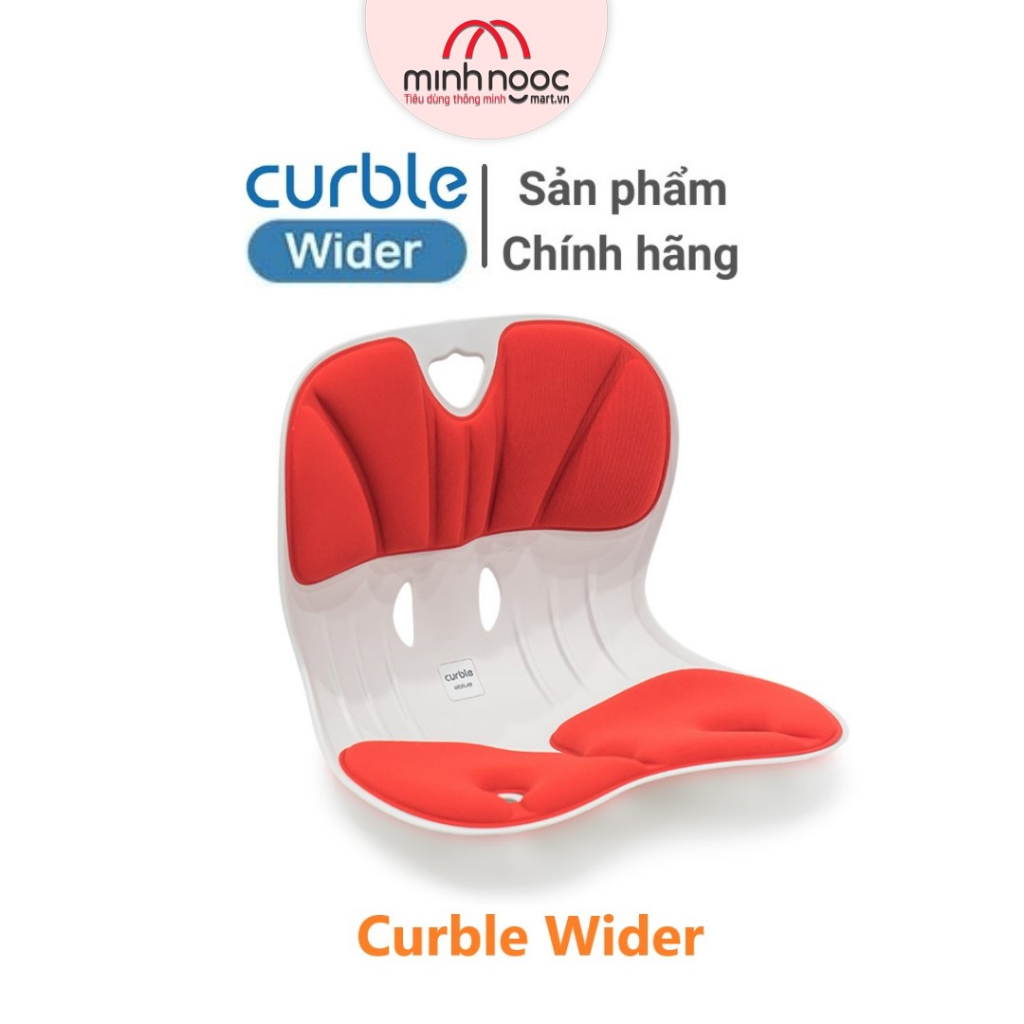 [CHÍNH HÃNG] Ghế Curble Wider Hàn Quốc chỉnh dáng ngồi đúng, chống gù. Premium Model Màu đỏ cam