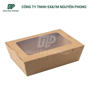 200 hộp giấy nắp cửa sổ đựng thức ăn