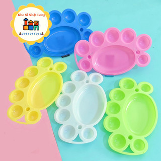Khay pha màu vẽ hoa mận 10 ô