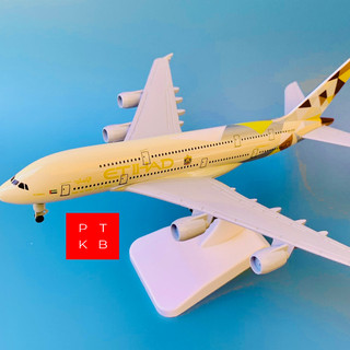 Mô Hình Máy Bay 20cm Kim Loại Cao Cấp Hãng Etihad Airways (Fullbox)