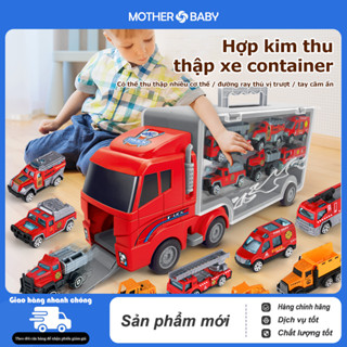 Xe Ô Tô Đồ Chơi Cho Bé TZP, Xe Tải 6 Trong 1 Có Đủ Mã (Cảnh Sát, Cứu Hỏa, Kỹ Thuật, Quân Sự) Chất Liệu Hợp Kim Nhôm.