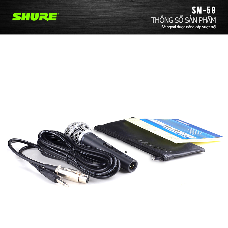 Shuer/sm58 micro có dây,micro hát karaoke,micro karaoke có dây,giọng hát rõ và tràn đầy