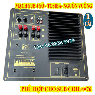 Mạch siêu trầm 4 sò martin uy lực - mạch sub điện - giá 1 mạch