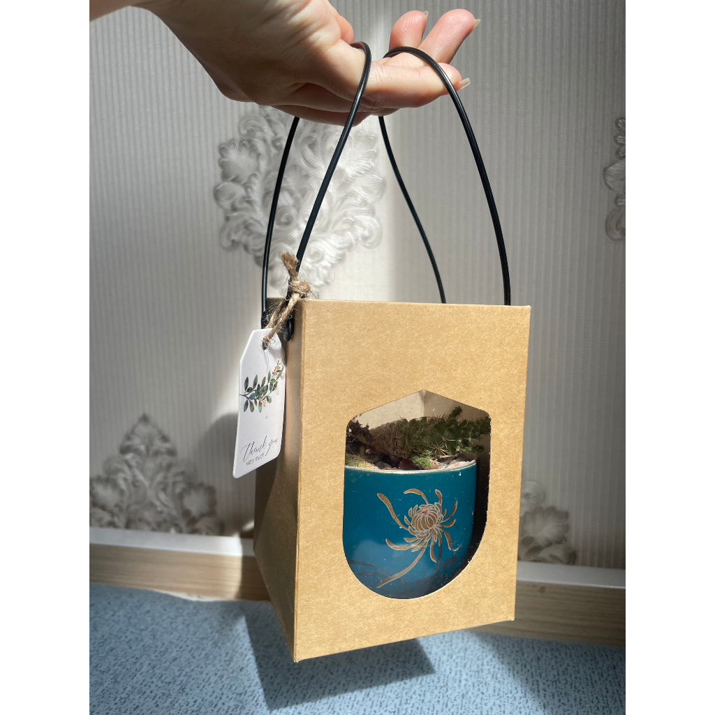 JG LẺ GIÁ SỈ - Túi Giấy Kraft Mini Đáy 8.5cm Đựng Chậu Cây, Nến Thơm, Hũ Mật Ong Nhỏ
