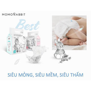 Bỉm momo rabbit quần/dán size s50/m44/l40/xl36/l28/xl22/xxl18
