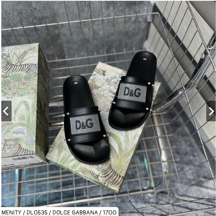 Dép quai ngang nam D&G đế PU siêu bền, đẹp