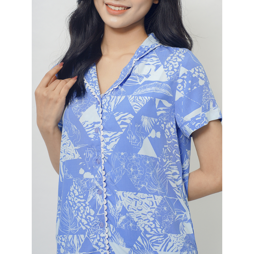 Bộ mặc nhà cộc tay quần dài Winny 2MNLA22018D