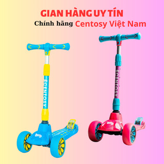 Xe trượt scooter centosy s2 dành cho bé bánh xe có đèn, có thể gấp gọn cam kết chính hãng