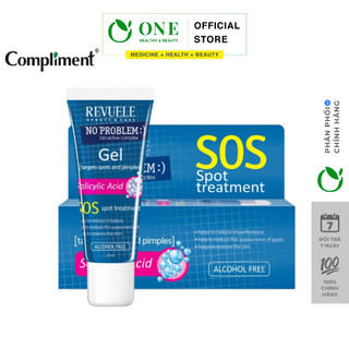 Gel bôi mụn cấp tốc Compliment No Problem giảm sưng, gom khô cồi mụn 25ml