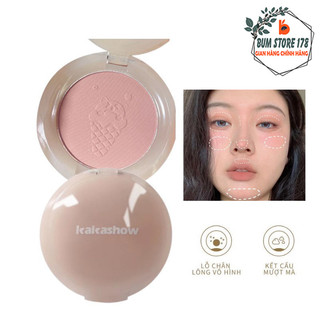  Phấn má hồng mini hình que kem đáng yêu KAKASHOW đa năng Hộp má hồng đơn sắc mịn  lì dễ sử dụng kiềm dầu bám da 