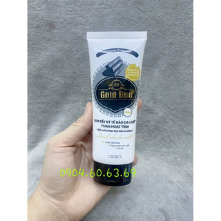 Kem tẩy kỳ tế bào da chết than hoạt tính 100g gold bee