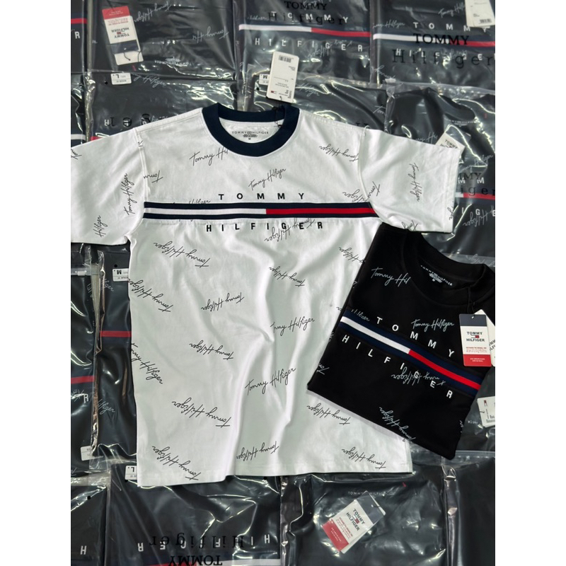 Áo thun TM chữ kí + basic hàng loại 1 chuẩn cao cấp full bao bì tag mác