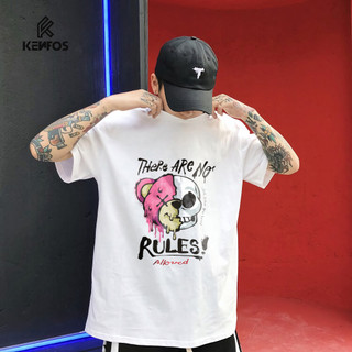 Áo thun nam nữ form rộng KENFOS tay lỡ Unisex In hình THERE ARE NO RULES Nhiều Màu