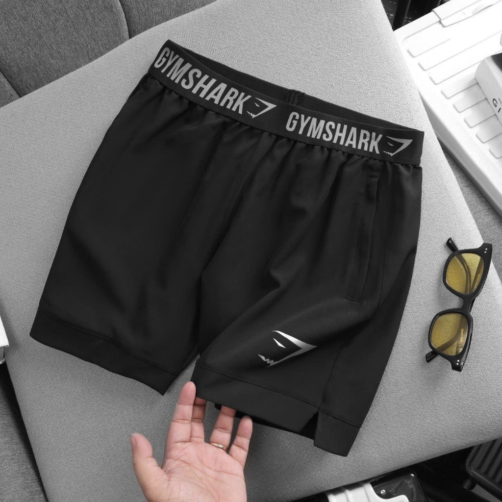 Quần Short Vải Dù Gió Lưng Thun Liền Ôm Body Quần short đùi thể thao Unisex Nhanh khô thoáng mát Tập Gym chơi Bóng Rổ Te