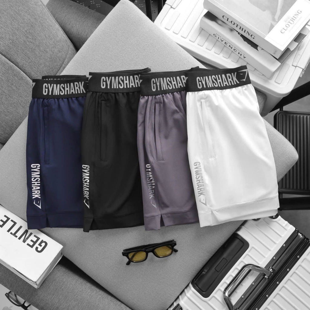 Quần Short Vải Dù Gió Lưng Thun Liền Ôm Body Quần short đùi thể thao Unisex Nhanh khô thoáng mát Tập Gym chơi Bóng Rổ Te