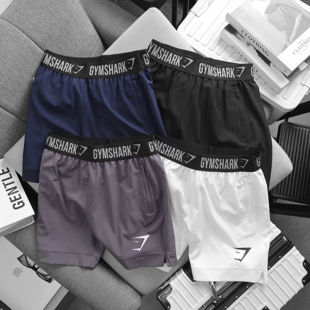 Quần Short Vải Dù Gió Lưng Thun Liền Ôm Body Quần short đùi thể thao Unisex Nhanh khô thoáng mát Tập Gym chơi Bóng Rổ Te