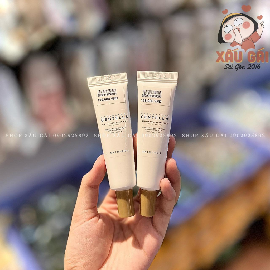 Kem chống nắng Rau Má Skin1004 Madagascar Centella Air-fit Suncream SPF50+ PA++++ 50ml/ Mẫu mới nhất
