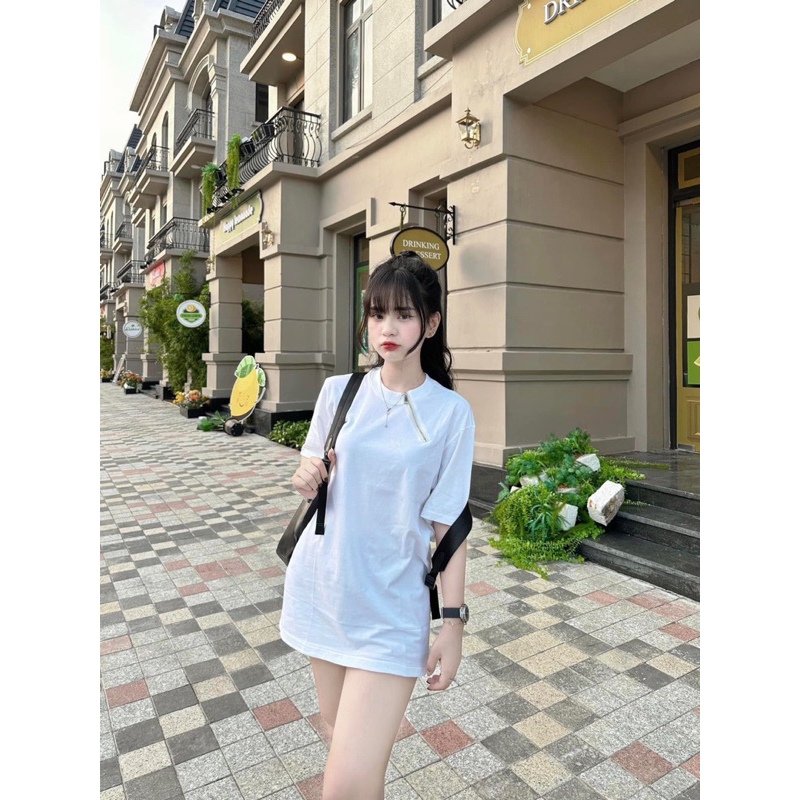 Áo khoá cổ chéo chất cotton khô TTA976