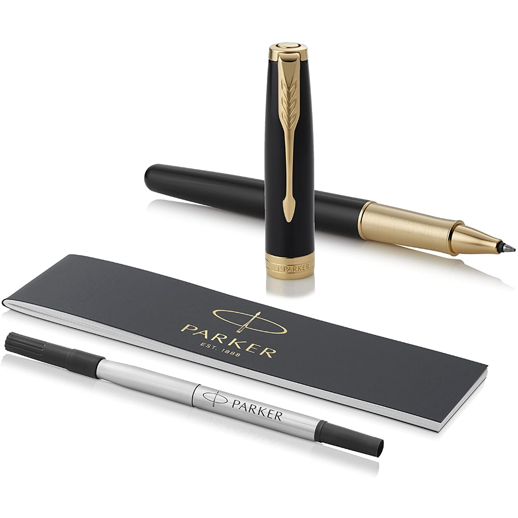 Bút lông bi cao cấp Parker Sonnet X-Black GT TB-1950787 Mạ Vàng 18K