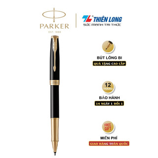 Bút lông bi cao cấp parker sonnet x-black gt tb-1950787 mạ vàng 18k