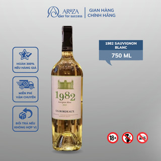 Rượu vang trắng rượu vang pháp white wine 1982 sauvignon blanc aroza 750ml 12.5%