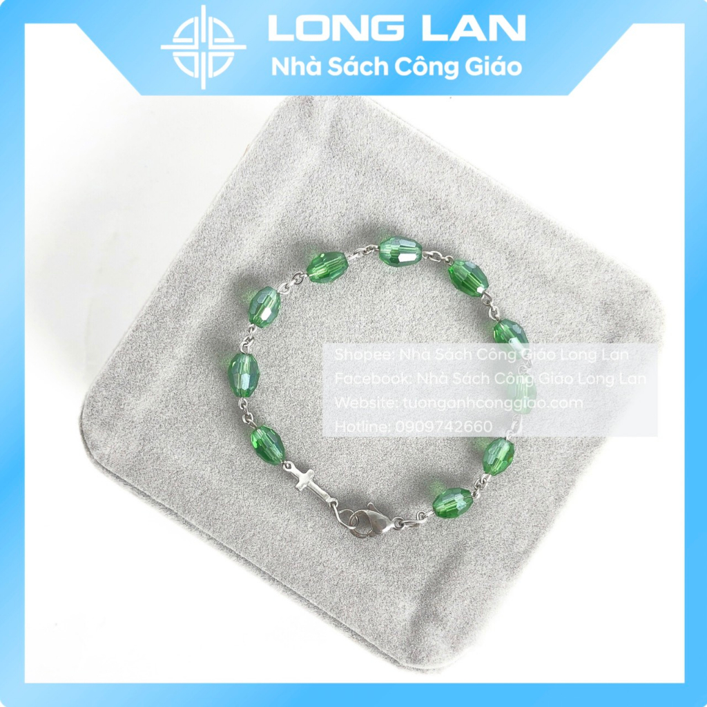 TRÀNG HẠT, CHUỖI MÂN CÔI PHA LÊ HẠT LÚA 10 KINH-QUÀ TẶNG CÔNG GIÁO