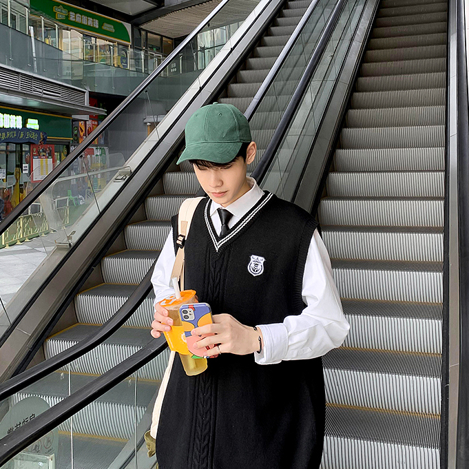 Áo sweater gile nam nữ unisex form rộng nam sinh trung học áo gile sweater unisex form rộng thời trang hàn quốc 4498