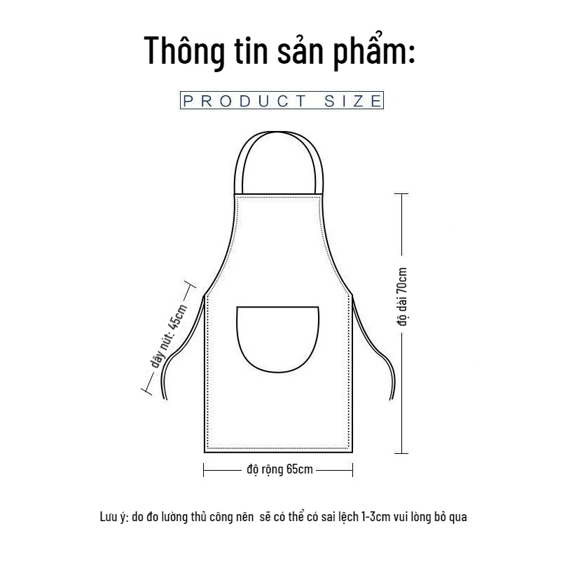 Tạp Dề Nhà Bếp JYoohome Chống Thấm Nước Dễ Thương Có Túi Lớn Cho Nam Và Nữ Tạp Dề bếp nấu ăn thời trang