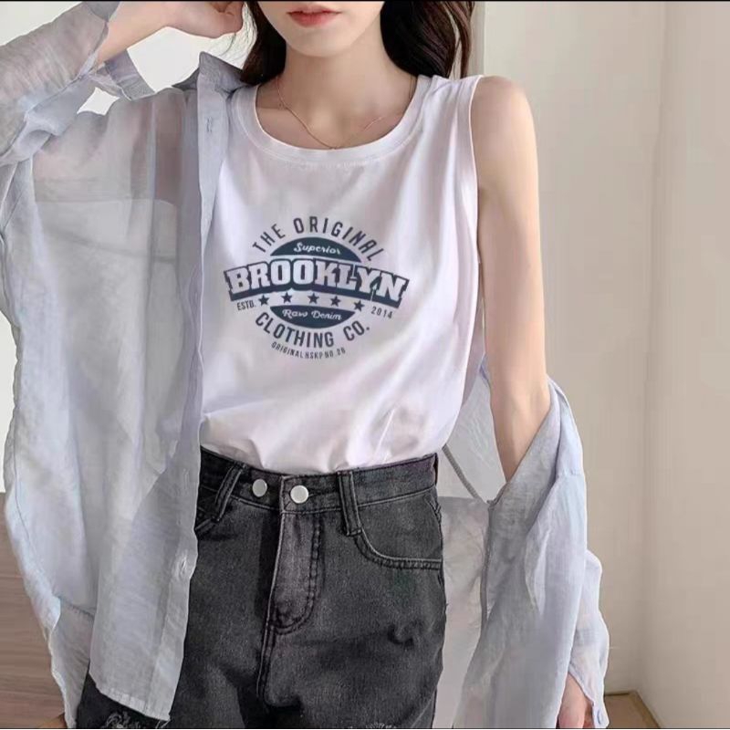 Áo ba lỗ tanktop áo 3 lỗ nữ in chữ đơn giản chất cotton thoáng mát hàng đẹp giá rẽ hot hit mẫu mới bán chạy hàn quốc