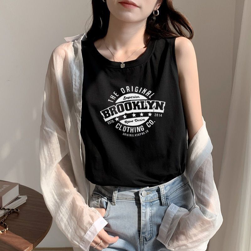 Áo ba lỗ tanktop áo 3 lỗ nữ in chữ đơn giản chất cotton thoáng mát hàng đẹp giá rẽ hot hit mẫu mới bán chạy hàn quốc