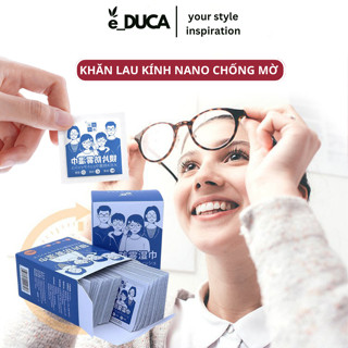 Khăn Lau Kính Mắt Nano Hộp 100 Miếng Khăn Giấy Chống Bám Hơi Nước, Bụi Bẩn
