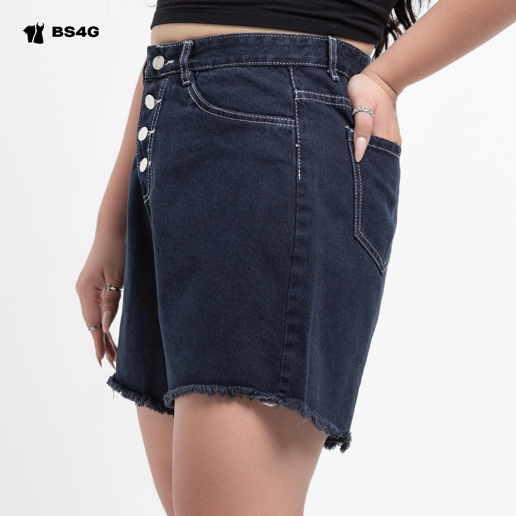 SHORT JEANS XANH ĐEN - SB008