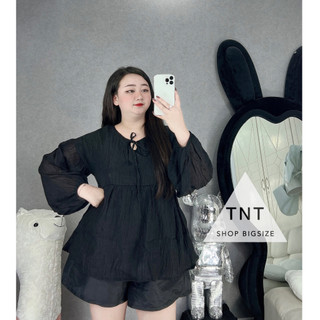 ÁO FORM RỘNG TAY DÀI PHỒNG  [TNT SHOP BIGSIZE 60KG 90KG]