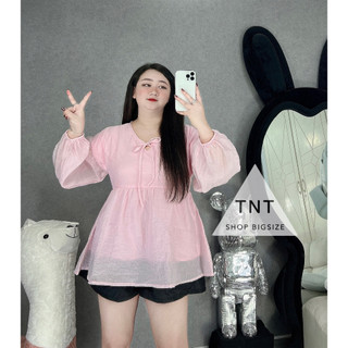 ÁO FORM RỘNG TAY DÀI PHỒNG  [TNT SHOP BIGSIZE 60KG 90KG]