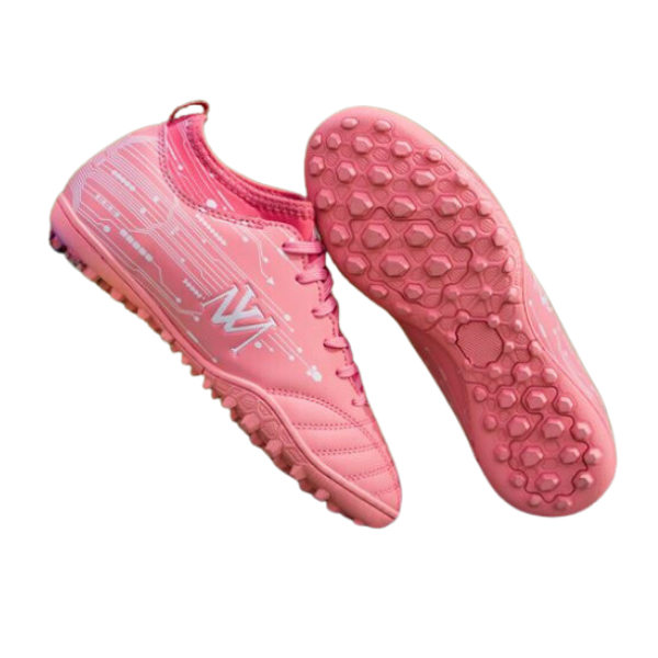Giày đá bóng trẻ em Newmos Warrior cổ chun Kid Hồng cỏ nhân tạo thể thao nam chính hãng - WK005
