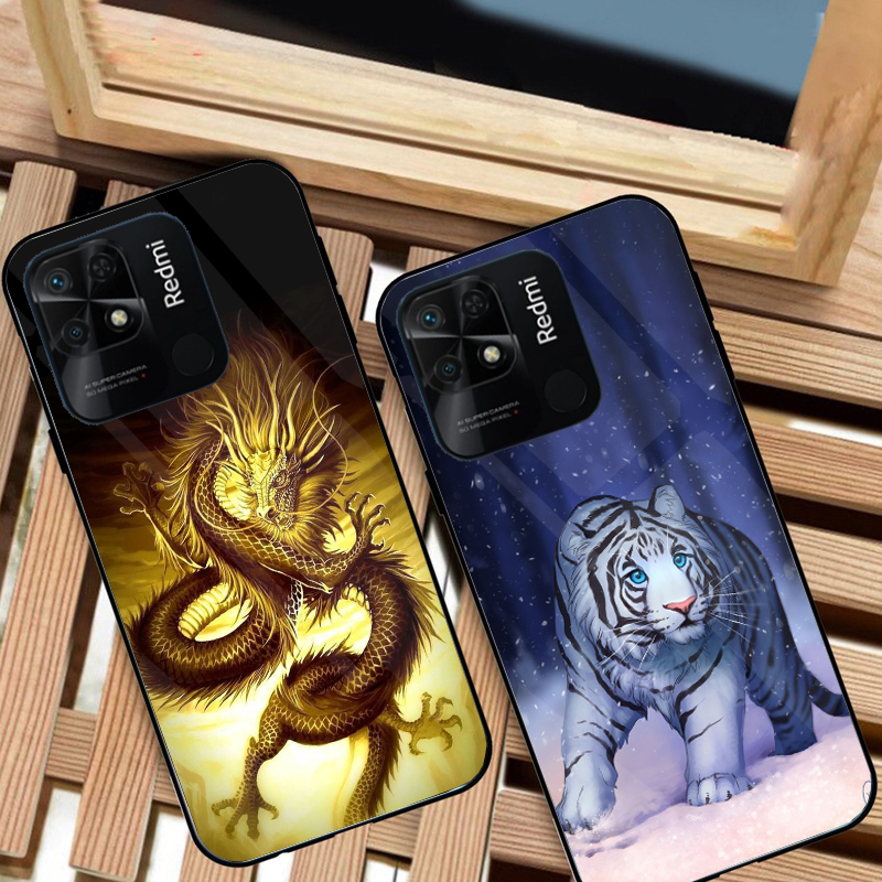 Ốp Lưng XIAOMI REDMI 10C mặt kính cường lực cao cấp thiết kế Độc Quyền